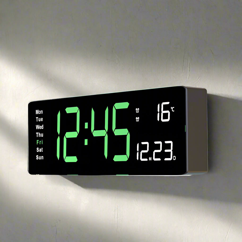 Bunte Acryl Digitaluhr - Bringen Sie Farbe in Ihr Interieur!