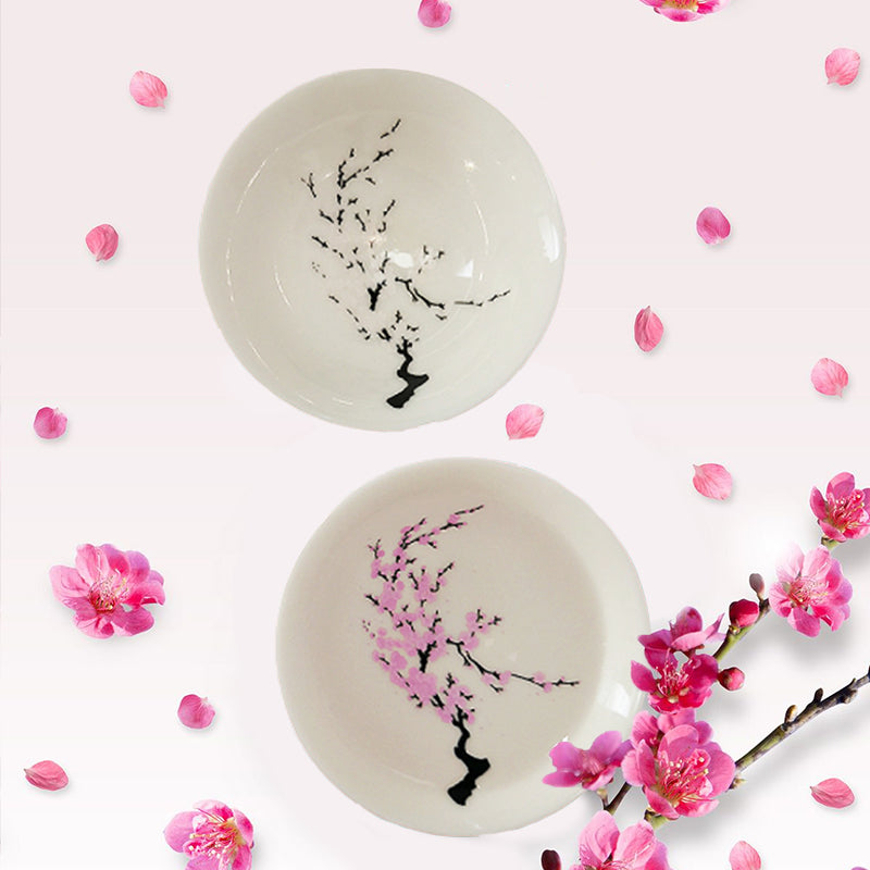 Sandsberg | Magic Flowers Blooming Tea Sake-Becher, Eis/Heiß Farbwechsel Keramiktasse