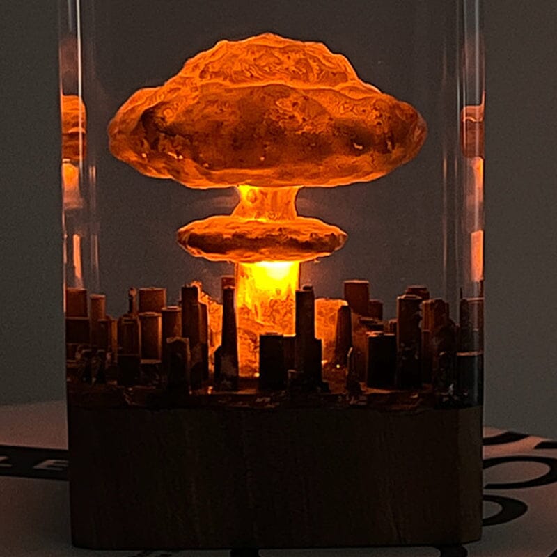 Harzlampe mit explosiven Bomben