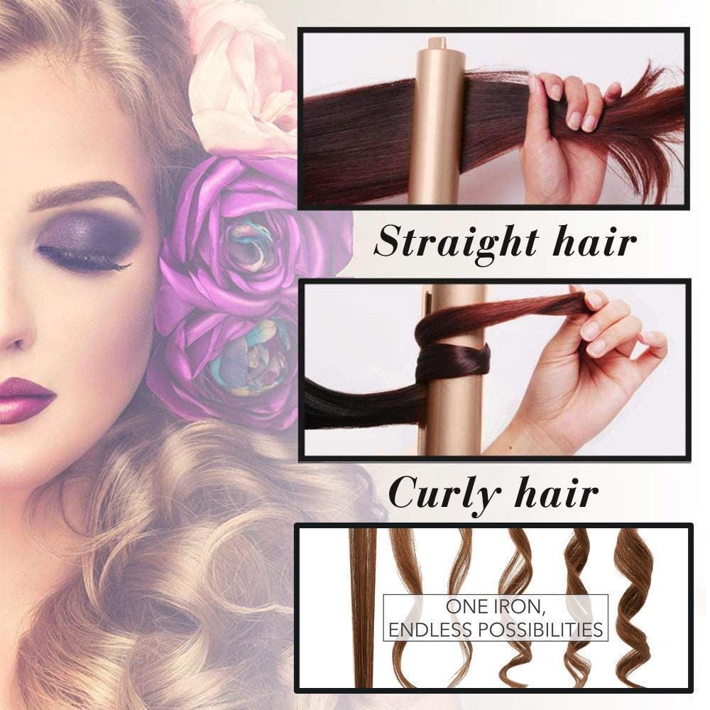2-in-1 Haarglätter Spiralwellenlockenstab