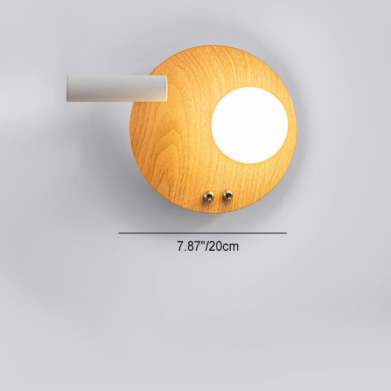 Nordic Creative Iron Round Square LED Wandleuchte Lampe