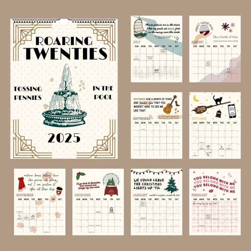 2025 TS Songtexte Wandkalender