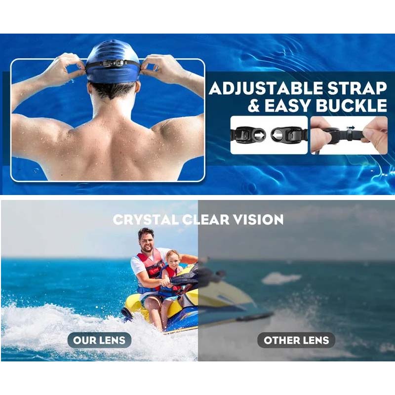 Breitblick Anti-Beschlag Schwimmbrille