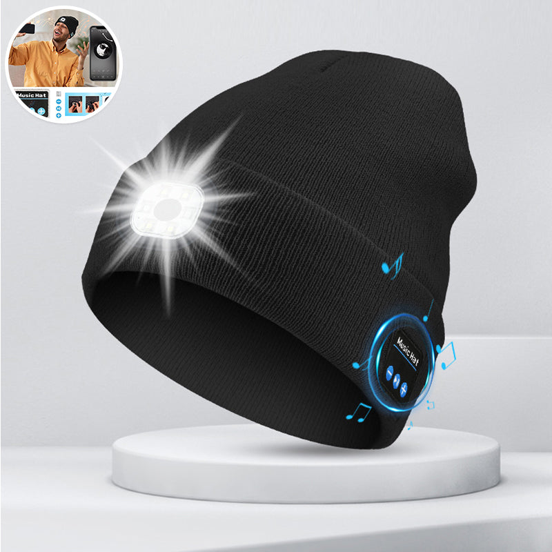 Sandsberg | LED Bluetooth Mütze mit abnehmbaren Lautsprechern