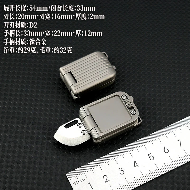 Sandsberg | Titan Mini Klapp-Schlüsselanhänger: Outdoor, Selbstverteidigung, tragbarer Expressöffner