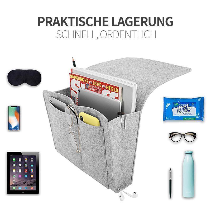 Filz-Bettaufhänger-Aufbewahrungstasche für Bett/Sofa/Tisch