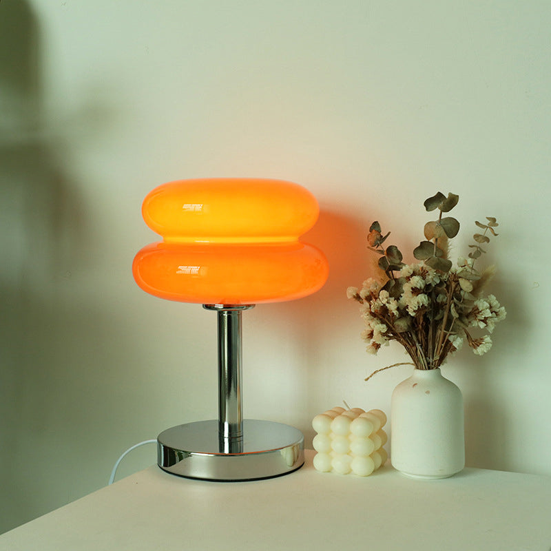 Moderne Glas-Tarte-Design 1-Licht Tischlampe