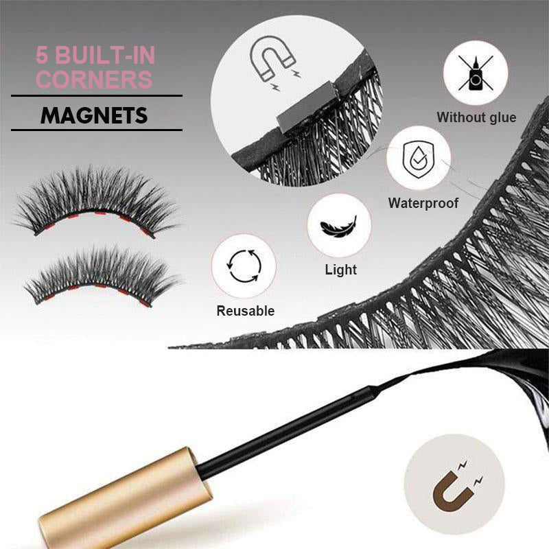 Wimpern für magnetischen Eyeliner