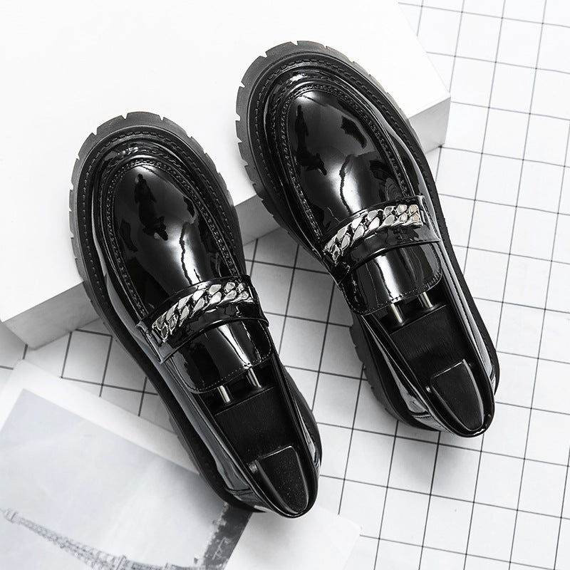 Stylische Herren-Orthopädie-Schuhe aus robustem, hochwertigem Lackleder – Modell Damian