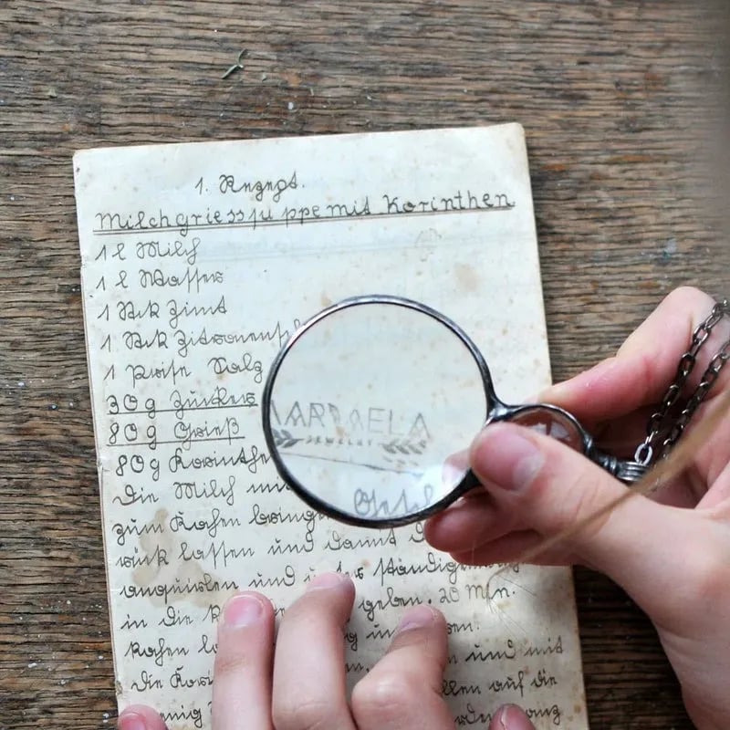 Kette mit Lupe Anhänger