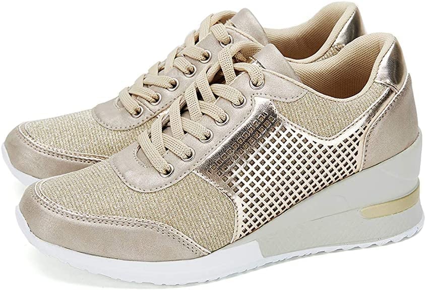 High Heel Sneakers mit Keilabsatz