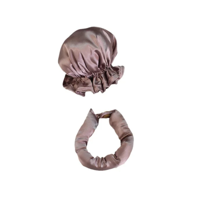 Set mit Lockenknoten aus Satin ohne Hitze