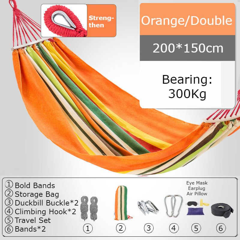 Sandsberg | Verdickte Einzel-/Doppelschaukel, Atmungsaktiver, Sicherer und Bequemer, Für Camping, Wohnheim & Freizeit