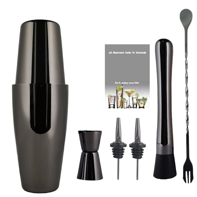 2-6 Stück American Style Boston Edelstahl Shaker Cocktail Shaker