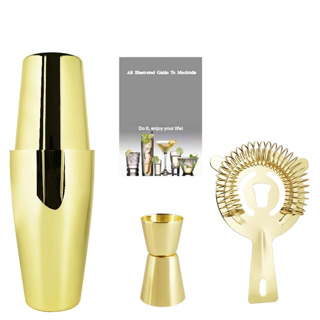 2-6 Stück American Style Boston Edelstahl Shaker Cocktail Shaker