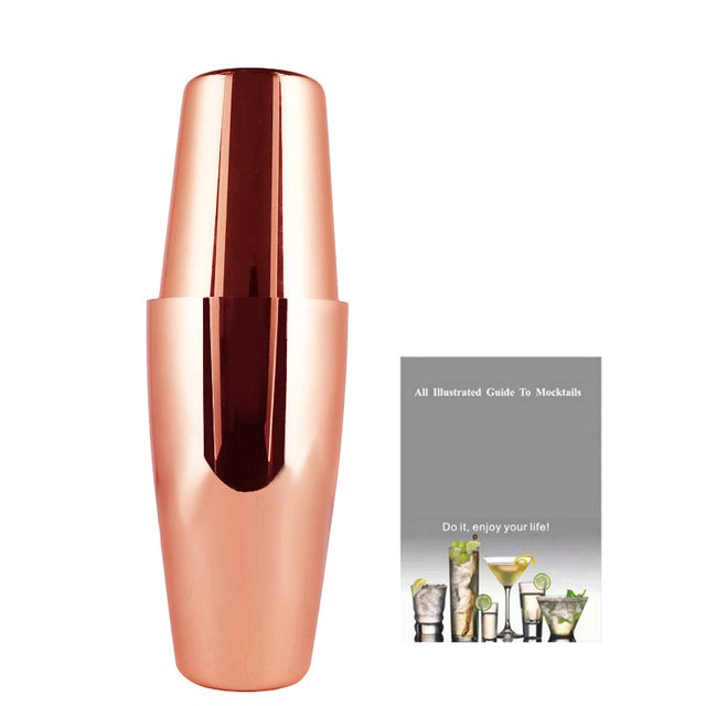 2-6 Stück American Style Boston Edelstahl Shaker Cocktail Shaker