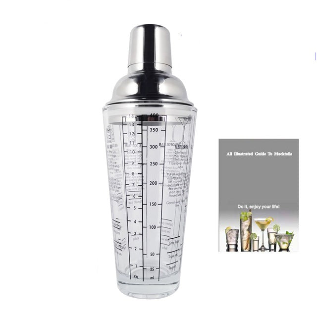 2-6 Stück American Style Boston Edelstahl Shaker Cocktail Shaker