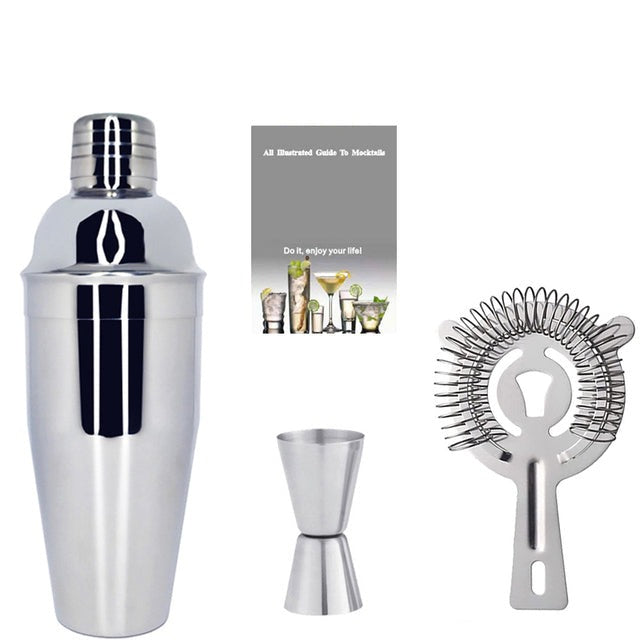 2-6 Stück American Style Boston Edelstahl Shaker Cocktail Shaker