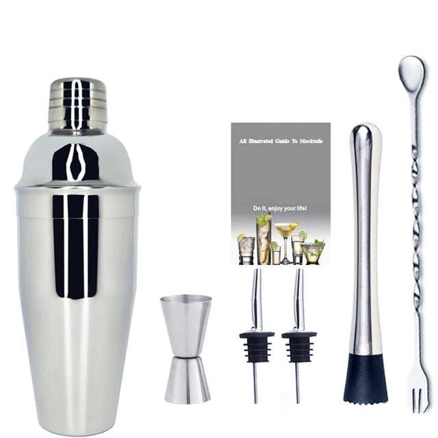 2-6 Stück American Style Boston Edelstahl Shaker Cocktail Shaker