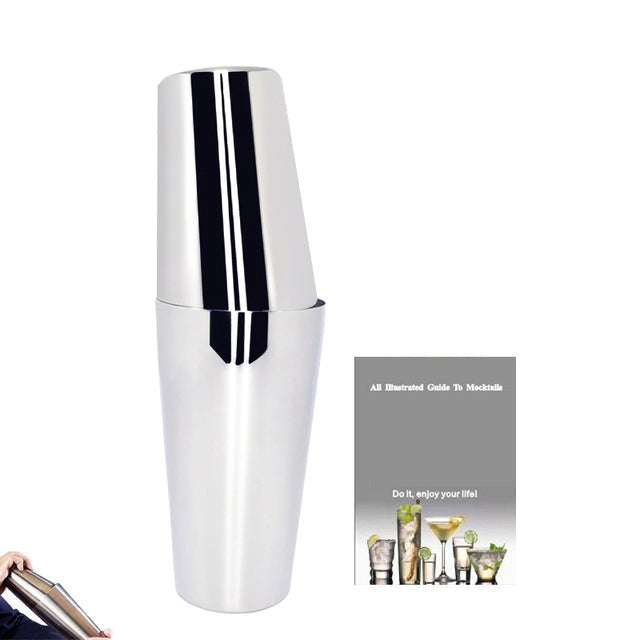 2-6 Stück American Style Boston Edelstahl Shaker Cocktail Shaker