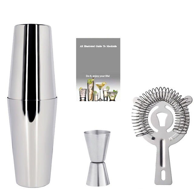 2-6 Stück American Style Boston Edelstahl Shaker Cocktail Shaker