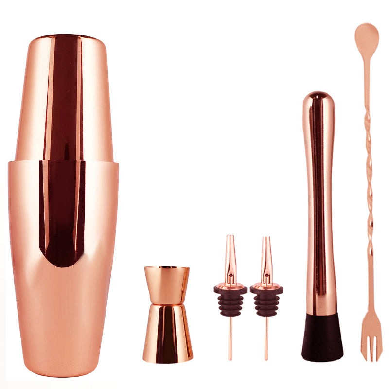 2-6 Stück American Style Boston Edelstahl Shaker Cocktail Shaker