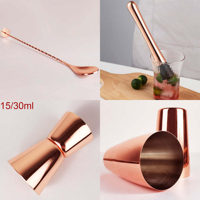 2-6 Stück American Style Boston Edelstahl Shaker Cocktail Shaker