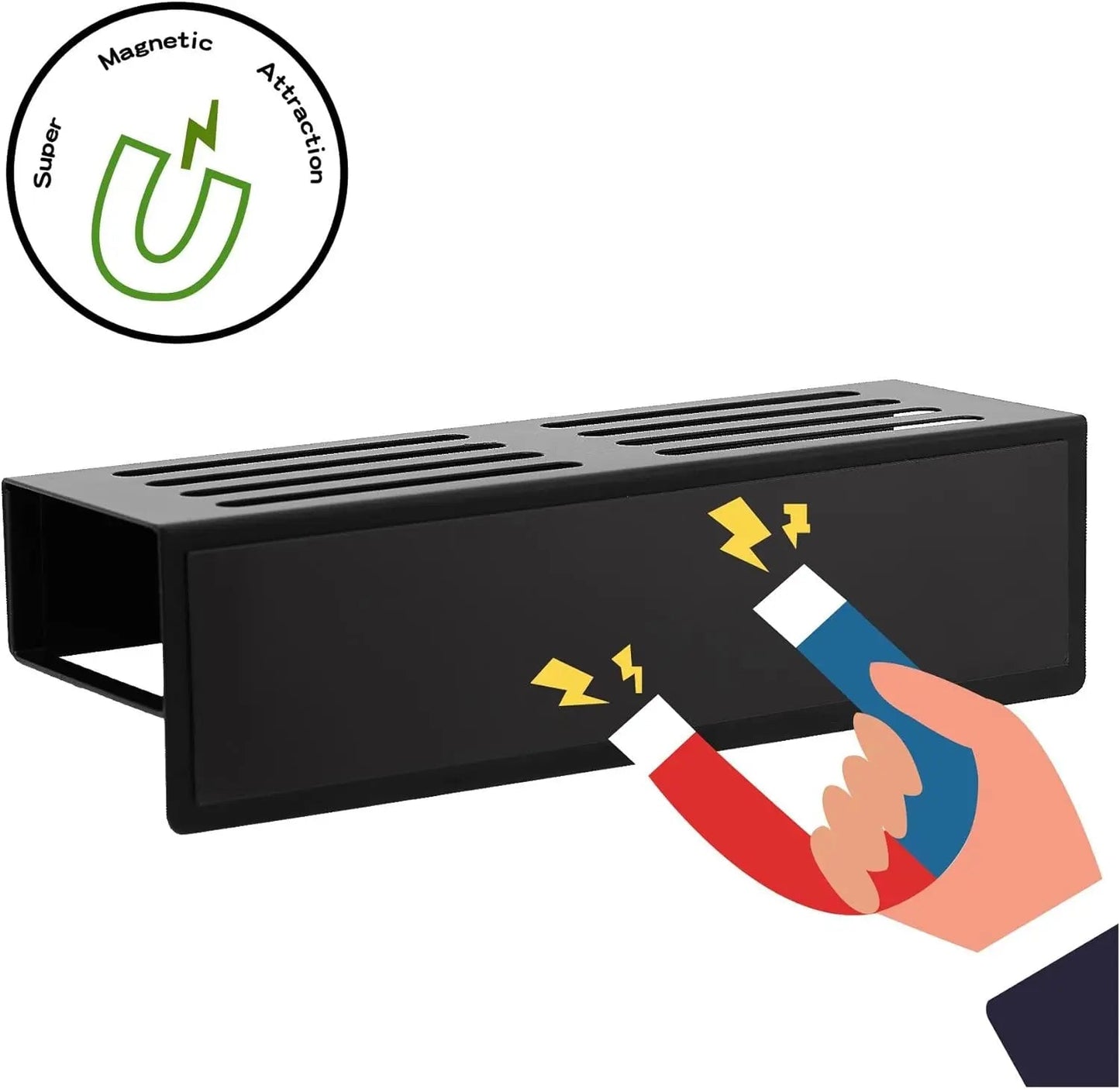 Sandsberg Pack Magnetisches Gewürzregal für den Kühlschrank, bewegliche magnetische Gewürzregale, Küchenlagerregal, geeignet für Kühlschränke, Mikrowellen und Waschmaschinen, platzsparende Aufbewahrung.