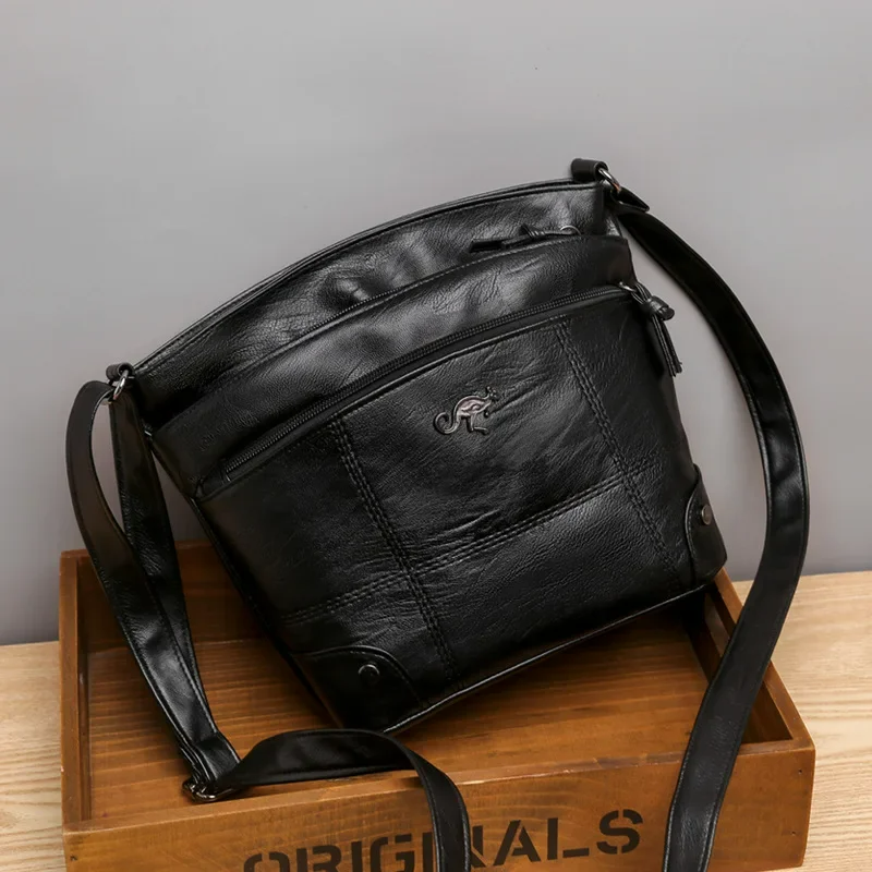 Leder Schultertasche mit stilvollem und geräumigem Design