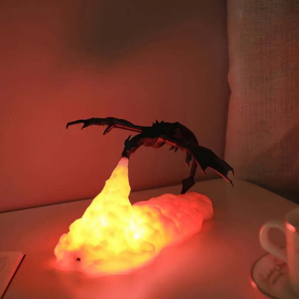 3D Drachenlampe – Magische LED Nachtlicht