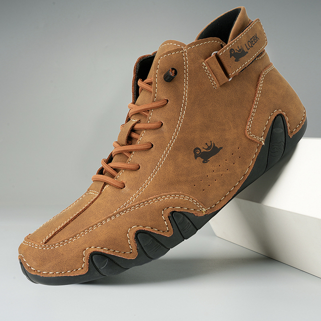 bequemer Rutschfester Barfußschuh aus echtem Leder (Unisex).