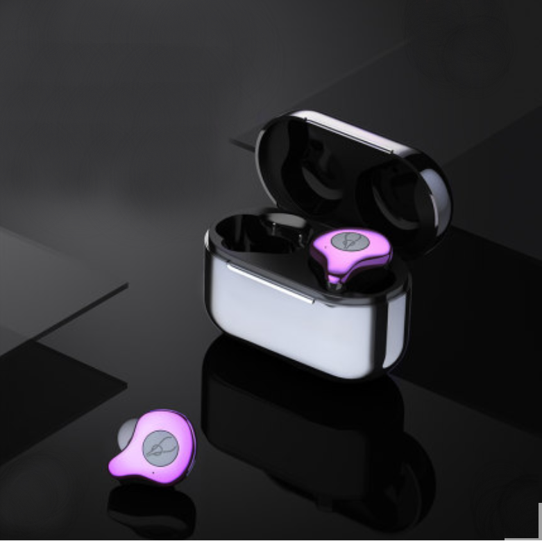 Sandsberg | Bluetooth5.0 TWS True Wireless Mini In-Ear Kopfhörer mit ultra langer Standby-Zeit, bilateraler Stereo, aktiver Geräuschunterdrückung, IPX5 wasserdicht, niedrige Latenz, zum Lernen, Sport, Musik hören, Anrufe tätigen