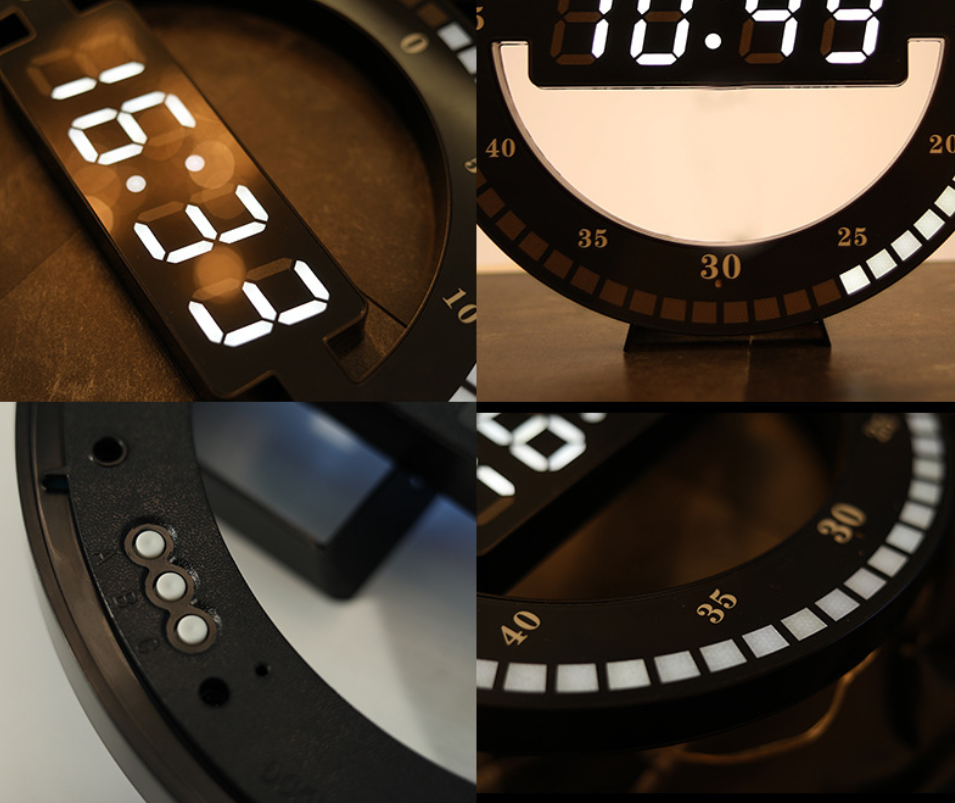 Sandsberg | Die einfachste und coolste LED-Wanduhr, für Zuhause, Büro & mehr