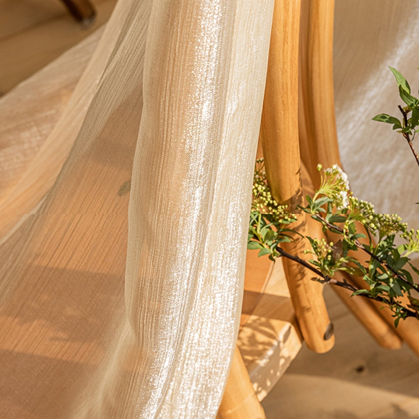 WeaveGlam Vorhänge - Elegante Durchsichtige Woven Vorhänge für Moderne Interieurs