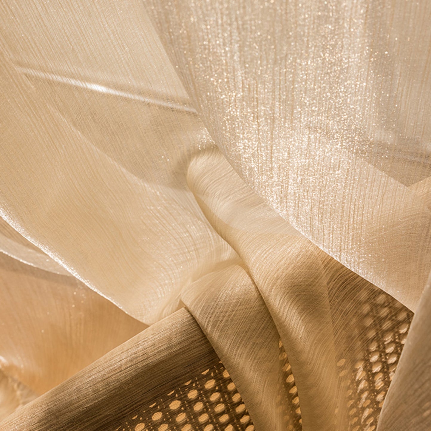 WeaveGlam Vorhänge - Elegante Durchsichtige Woven Vorhänge für Moderne Interieurs