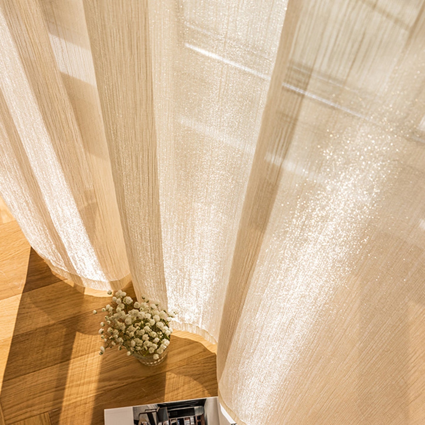 WeaveGlam Vorhänge - Elegante Durchsichtige Woven Vorhänge für Moderne Interieurs