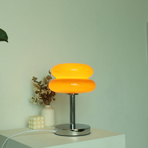 Moderne Glas-Tarte-Design 1-Licht Tischlampe