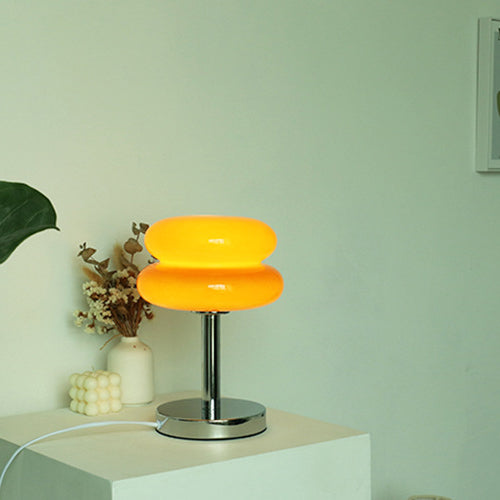 Moderne Glas-Tarte-Design 1-Licht Tischlampe