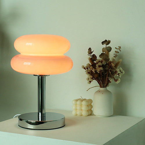 Moderne Glas-Tarte-Design 1-Licht Tischlampe