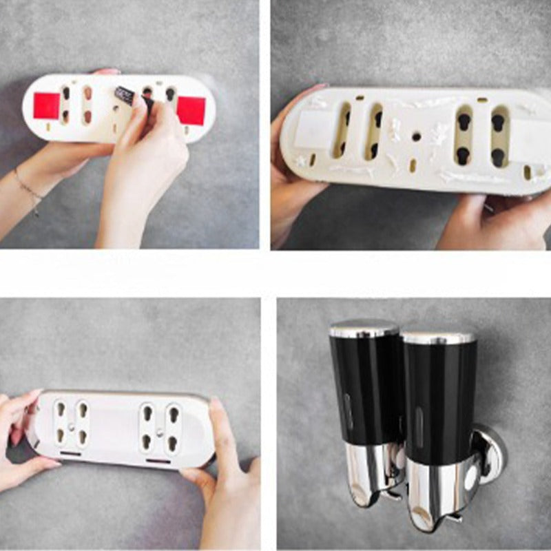 Seifenhalter und -spender wandmontiert aus rostfreiem Stahl Bad Dusche Seifenspender Pumpe