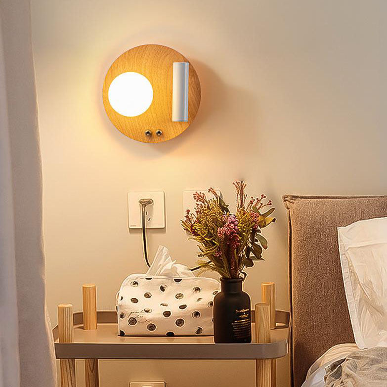 Nordic Creative Iron Round Square LED Wandleuchte Lampe