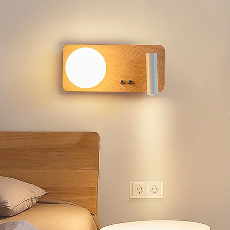 Nordic Creative Iron Round Square LED Wandleuchte Lampe