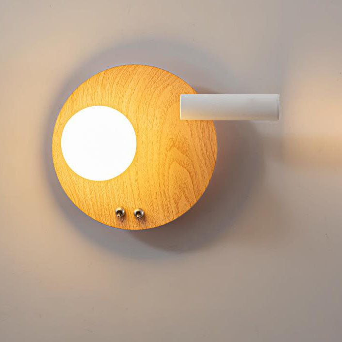Nordic Creative Iron Round Square LED Wandleuchte Lampe