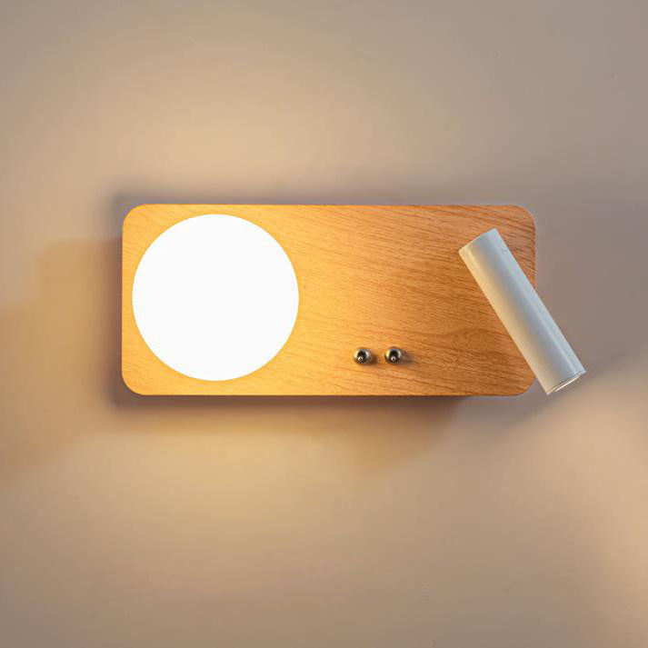 Nordic Creative Iron Round Square LED Wandleuchte Lampe