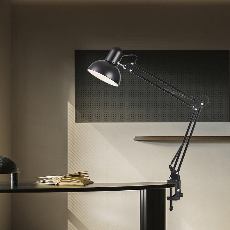 Moderne Minimalistische Ausziehbare Lange Arm Clip Eisen ABS 1-Lampe Tischlampe Für Schlafzimmer
