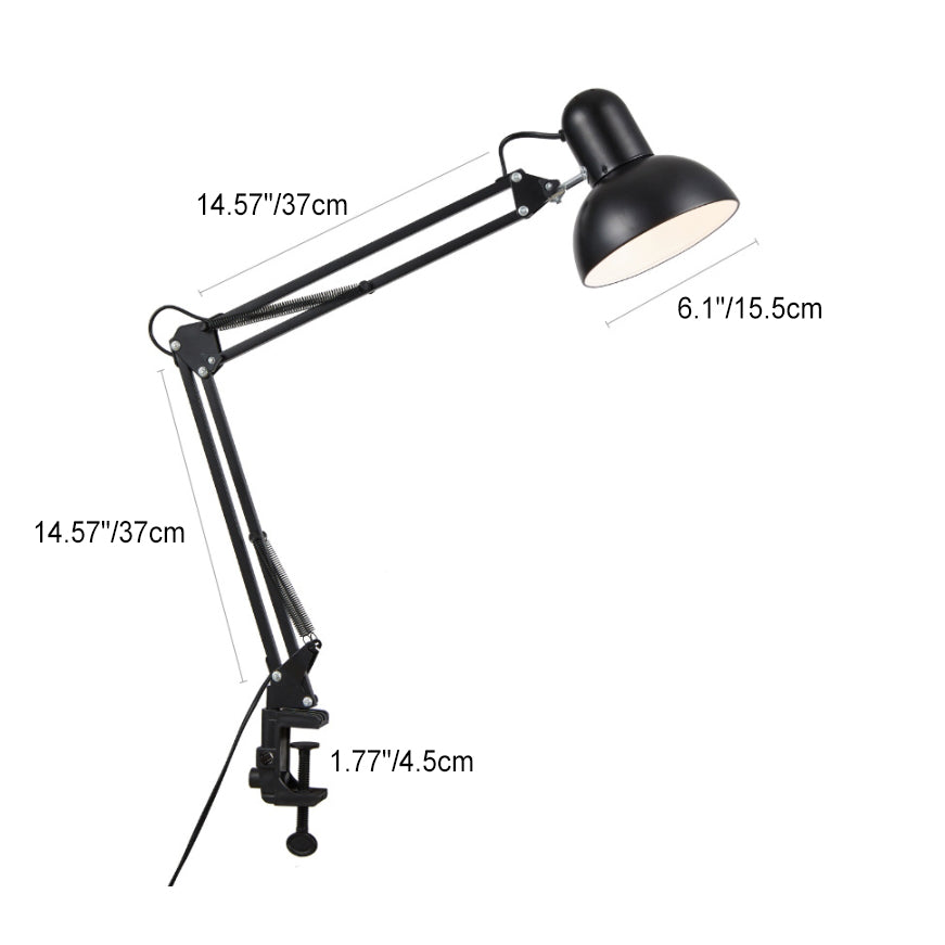 Moderne Minimalistische Ausziehbare Lange Arm Clip Eisen ABS 1-Lampe Tischlampe Für Schlafzimmer