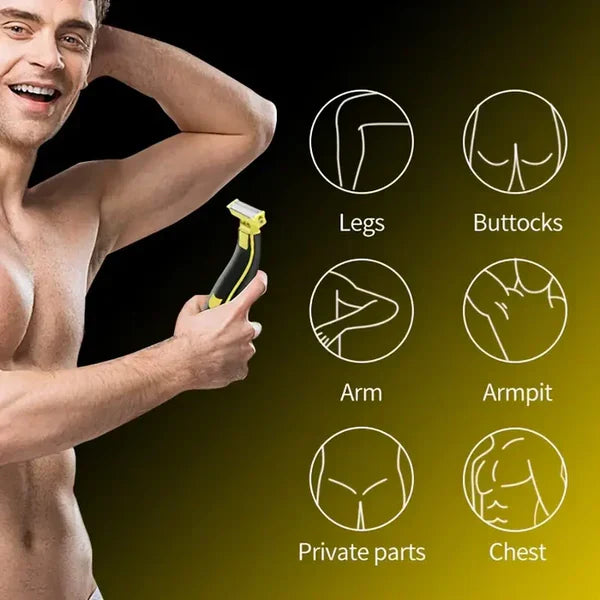 Herren wiederaufladbarer Nass- und Trockenrasierer und Trimmer