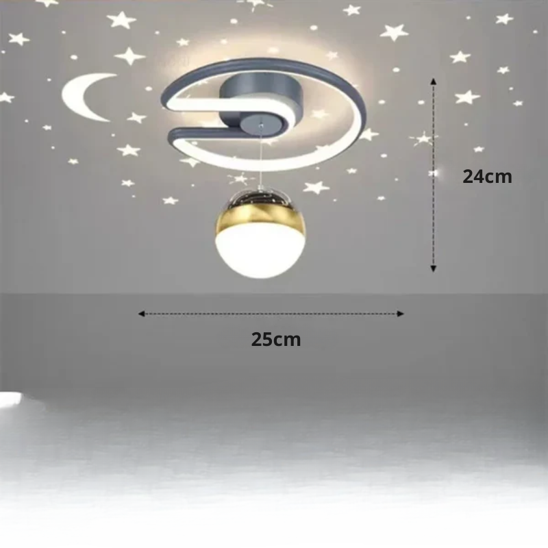 LED-Deckenleuchte mit Sternenhimmel – Modernes Kronleuchterdesign für Kinderzimmer und Wohnzimmer