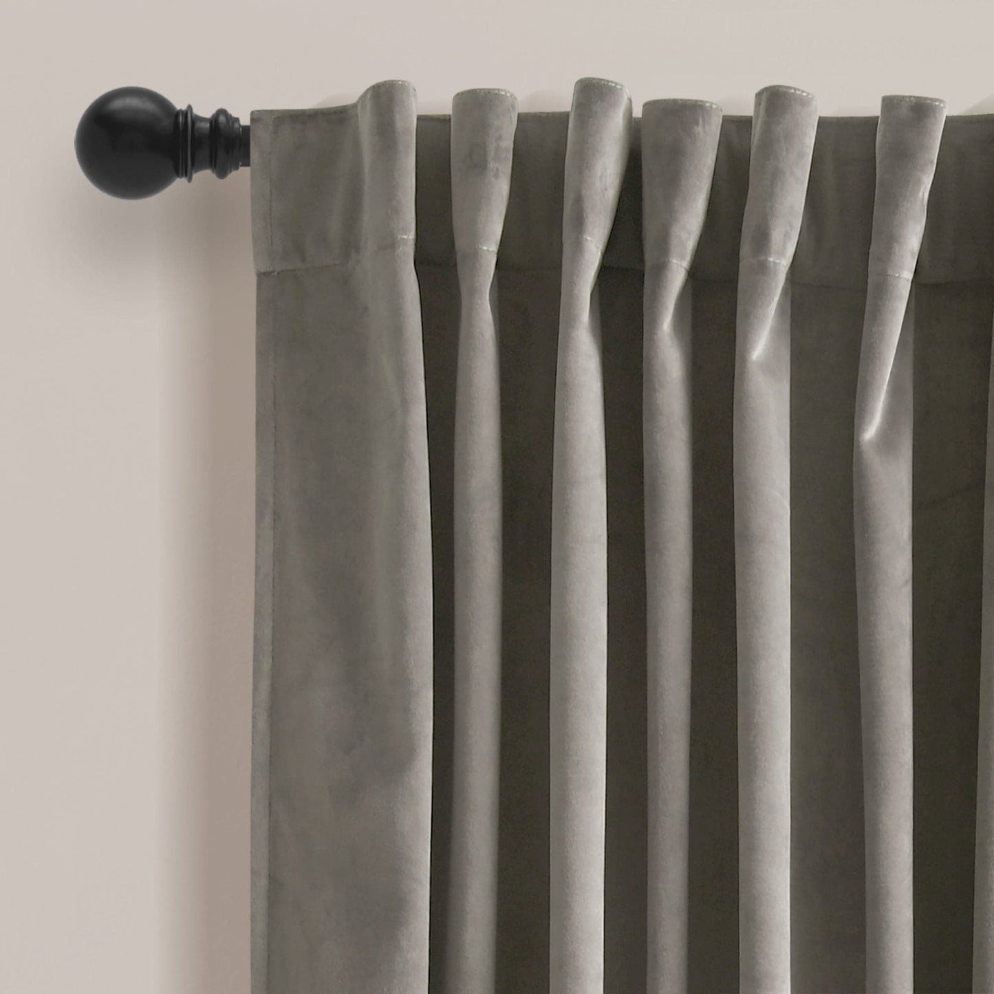 Prima Velvet Solid Back Tab Rod Pocket Lichtfilterndes Fenster Vorhangpaneel Set