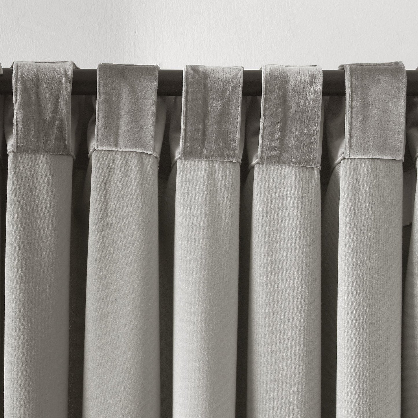 Prima Velvet Solid Back Tab Rod Pocket Lichtfilterndes Fenster Vorhangpaneel Set